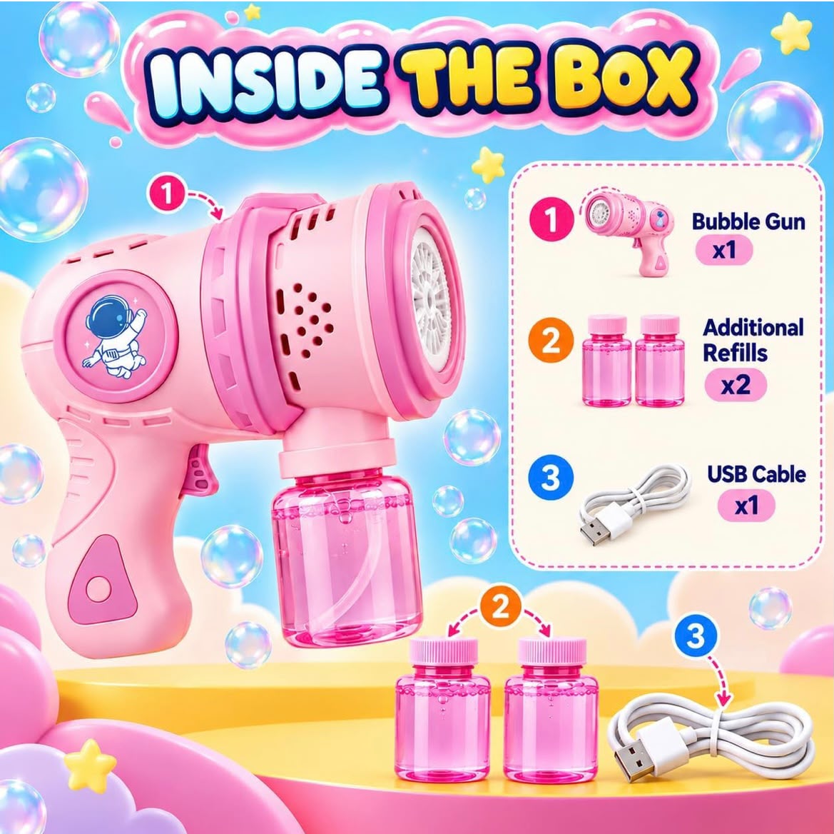 Toys 12-Hole Automatic Bubble Gun
