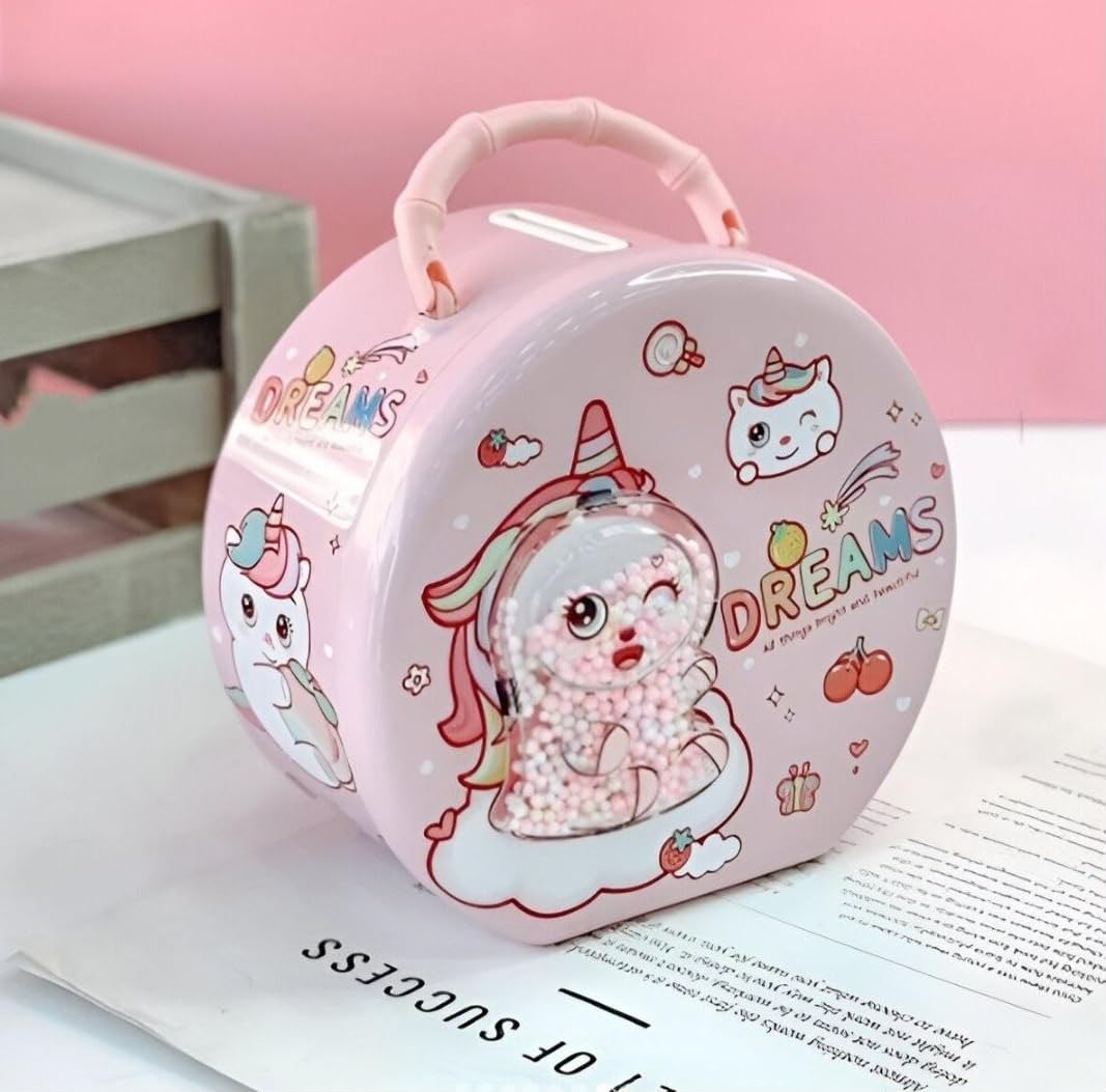 Magical Unicorn-Themed Lockable Piggy Bank