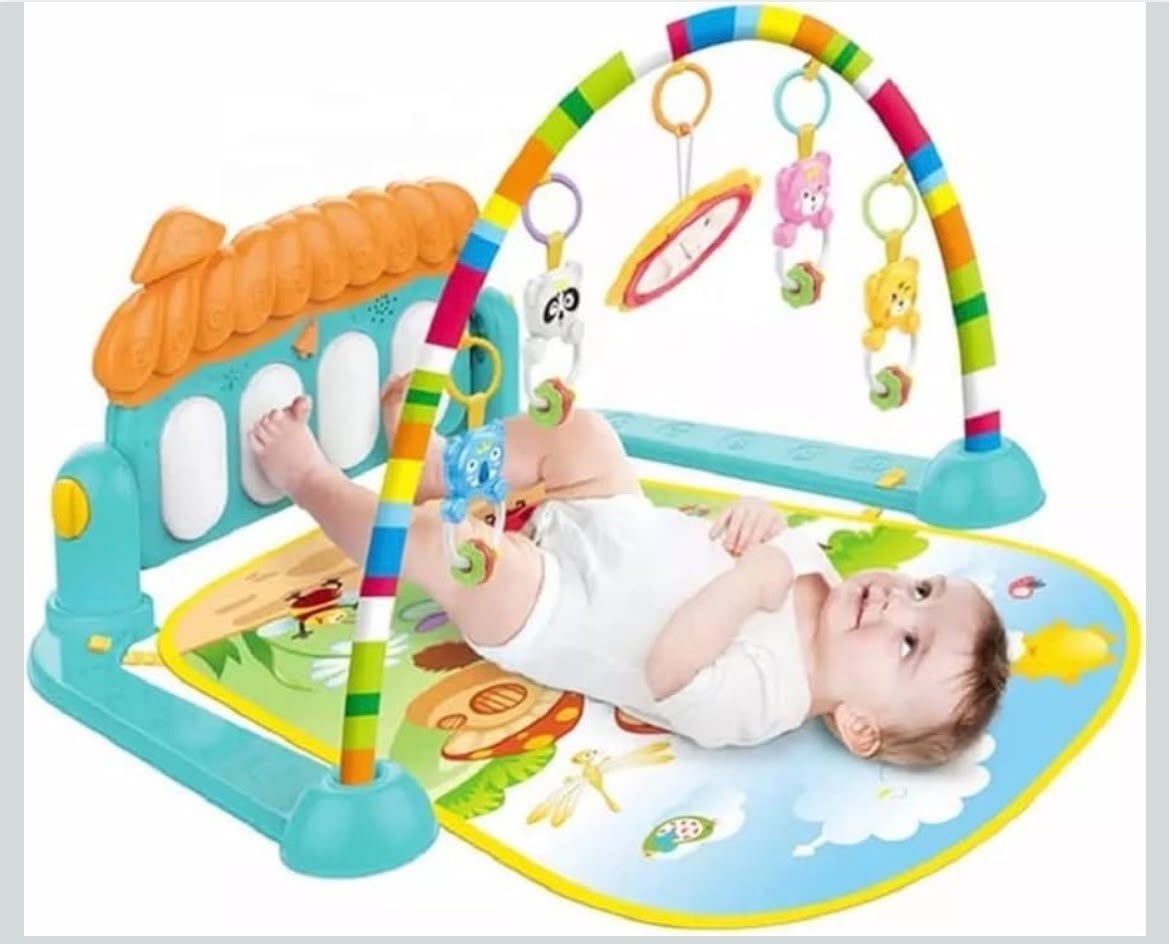 Baby Activity Mat with Musical Gym & Hanging Toys