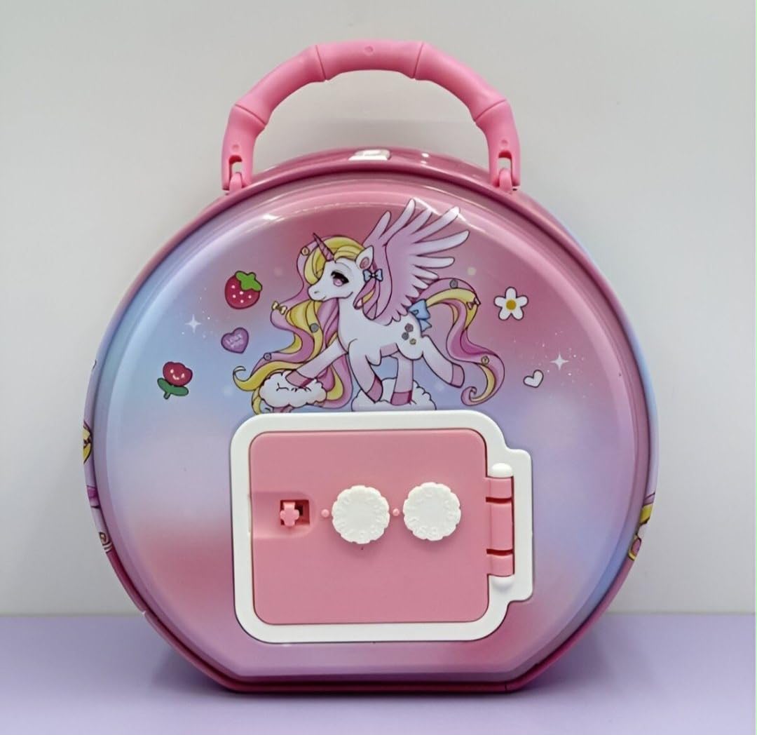 Magical Unicorn-Themed Lockable Piggy Bank