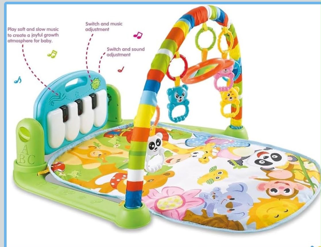 Baby Activity Mat with Musical Gym & Hanging Toys